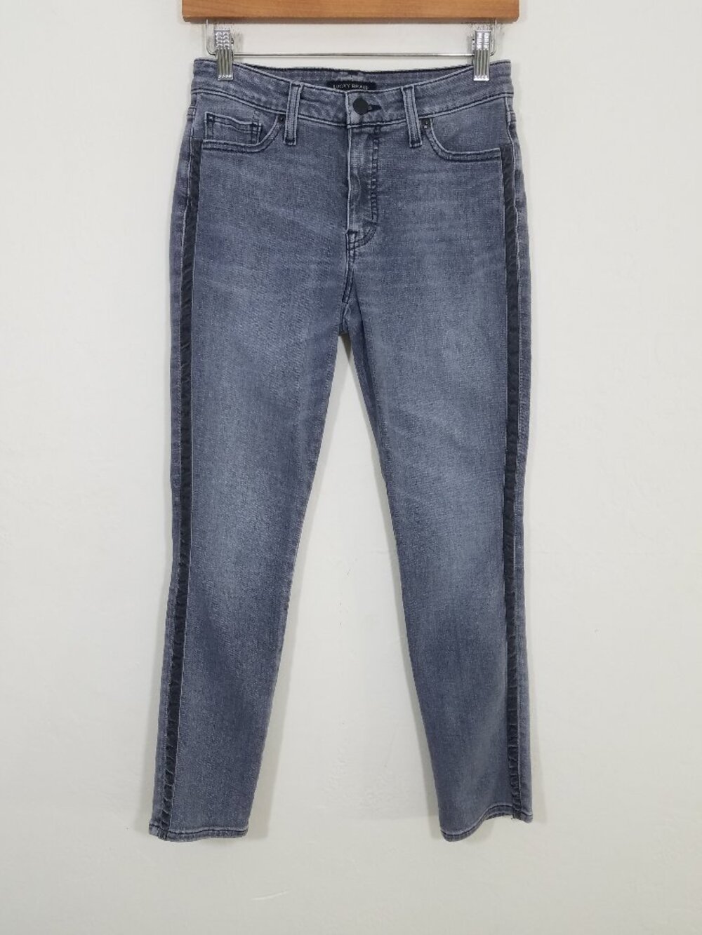 Lucky Brand Mid Rise Skinny Hayden Stretch Jeans Grey Size 2/26